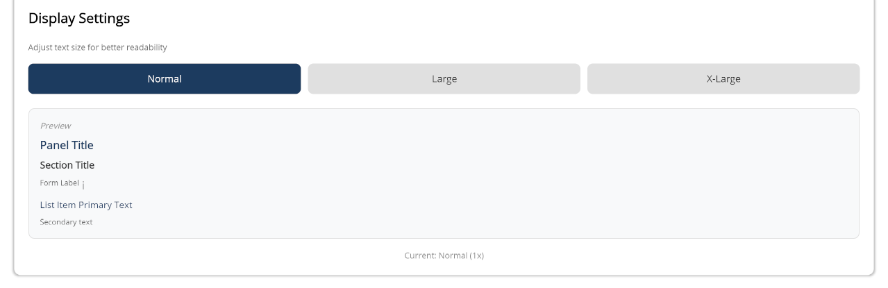 Display Settings section